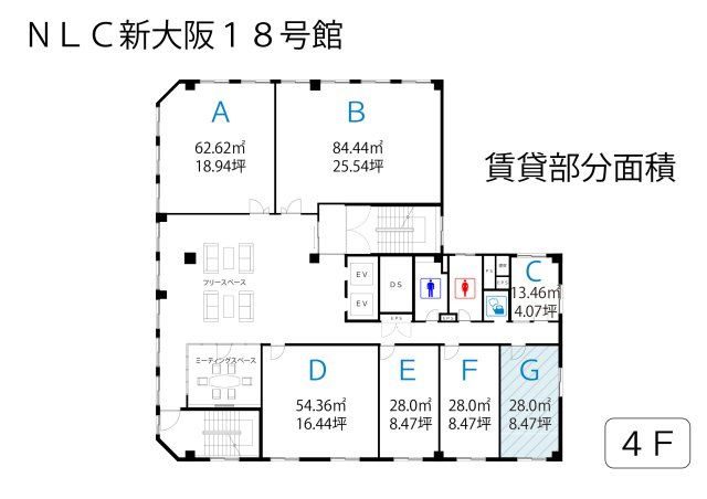【間取り】 | NLC新大阪18号館