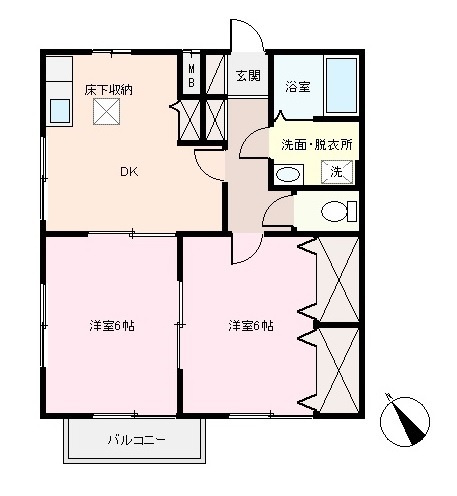 M0184R　エスパーダ青市の間取り