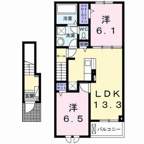 【間取り】 | ソレイユ元町Ⅳ