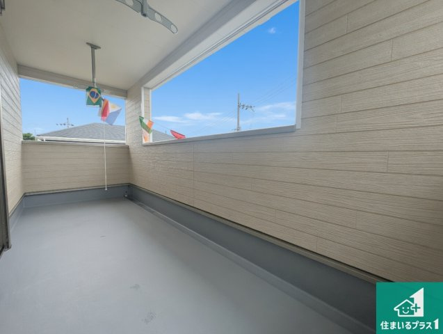 枚方市長尾峠町　第3期　新築一戸建てのバルコニー|急な雨でも安心のインナーバルコニー！