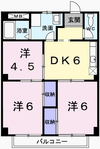 パルネット輝の間取り