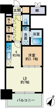 RJRプレシア博多楽水園の間取り
