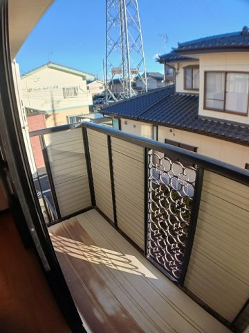 ファミールメゾンＰⅤのバルコニー|陽当たり良好なバルコニーです