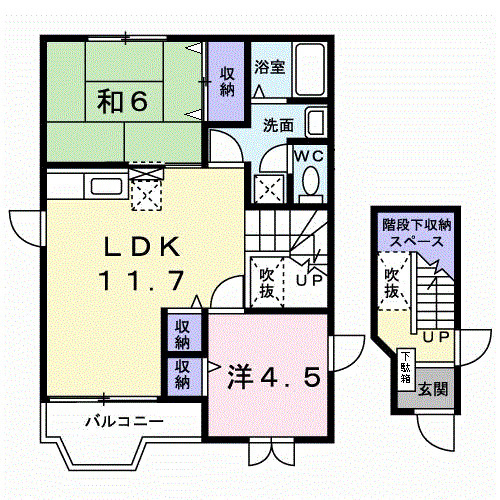 メルベーユの間取り