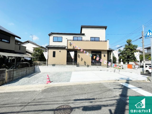 神戸市西区秋葉台　新築一戸建ての外観|お客様に長く安心して住んでいだだける事にこだわった家づくり！住んでからのアフターサービスにもしっかりと取り組んでいます！