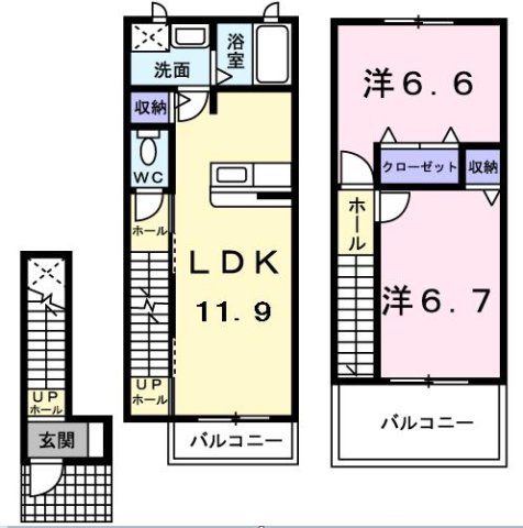 ウエストヴィレッジの間取り
