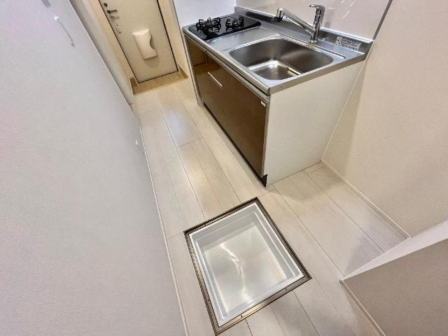 ブルゴーニュのキッチン|１階は床下収納あり