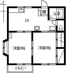 メゾンヴェルテ西片貝Aの間取り