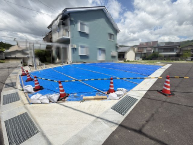 薊野中町　建築条件なし　A号地　売土地（全5区画）　の土地図|A号地　土地面積　153.69㎡（約46.49坪）