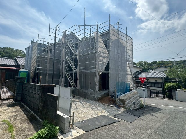 ーAdoble＋アドブルー小倉北区篠崎5丁目7期　【小倉北区　新築戸建て】の外観|現地撮影　2026,7,7　ーAdoble＋アドブルー小倉北区篠崎5丁目7期　【小倉北区　新築戸建て】