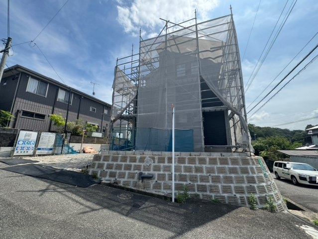 ーAdoble＋アドブルー小倉北区篠崎5丁目7期　【小倉北区　新築戸建て】の外観|現地撮影　2026,7,7　ーAdoble＋アドブルー小倉北区篠崎5丁目7期　【小倉北区　新築戸建て】