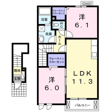 プラシードの間取り