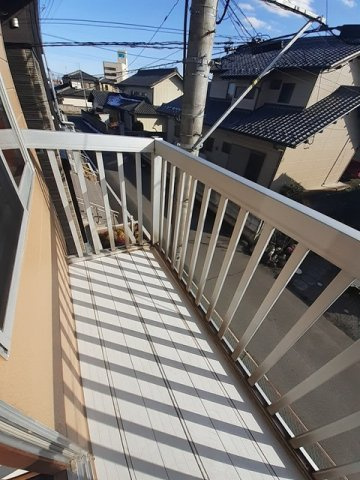 シティーハイツ中川　Ａのバルコニー|落ち着いた時間を過ごせるバルコニーです