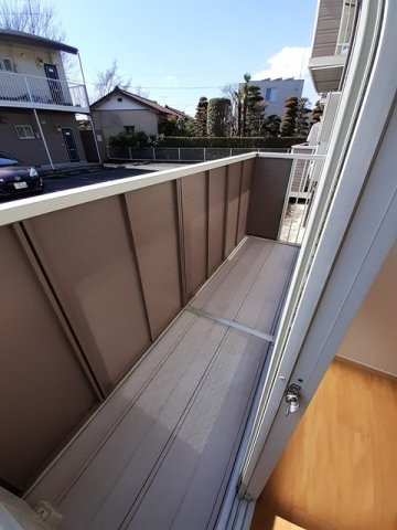 テルサ中居Ｂのバルコニー|お洗濯にも便利なバルコニー付き