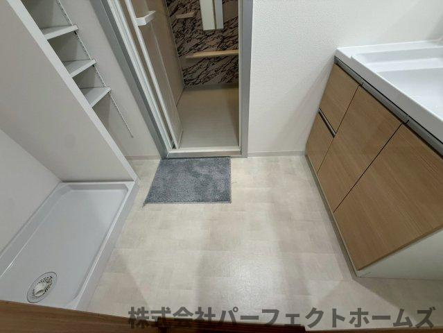 日興交野スカイマンションの洗面所|広い洗面スペース
