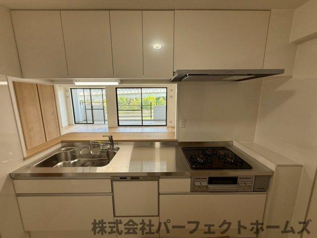 日興交野スカイマンションのキッチン|コンパクトなキッチンで掃除もラクラク