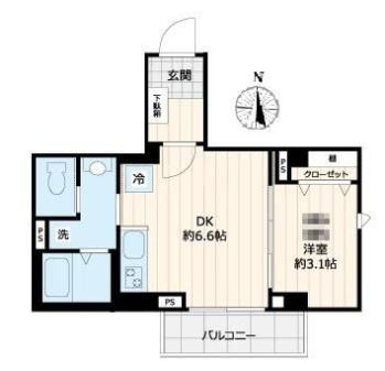 ディアコート住吉の間取り
