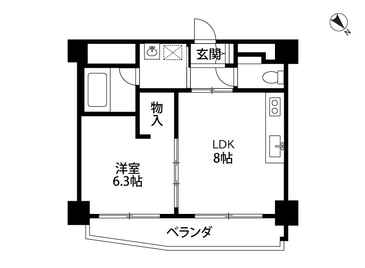 プリオーレリベルタ桂A棟の間取り