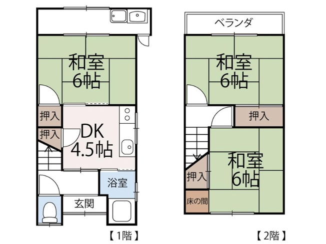 【間取り】 | 山科区小野御所ノ内町　中古戸建