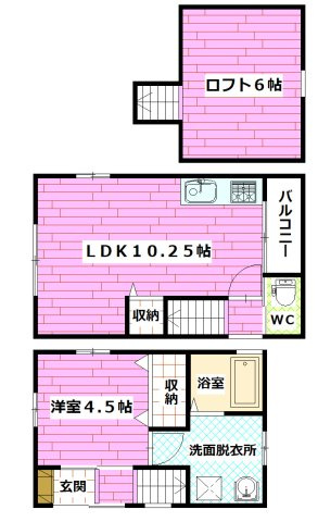大須コート（戸建て）の間取り