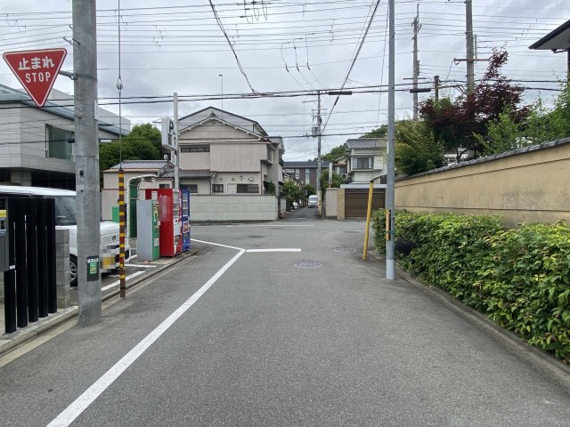平野上柳町 1号地 建築条件付 土地の前面道路含む現地写真