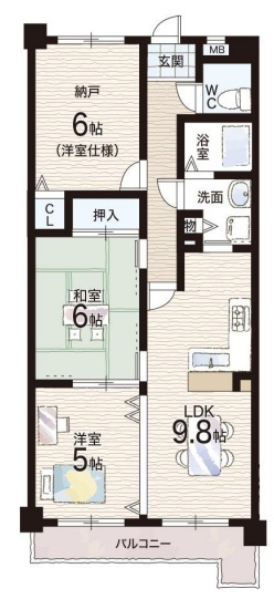 プレステージ明石西の間取り