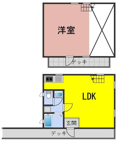 ６７０４４　高山市荘川町六厩別荘の間取り