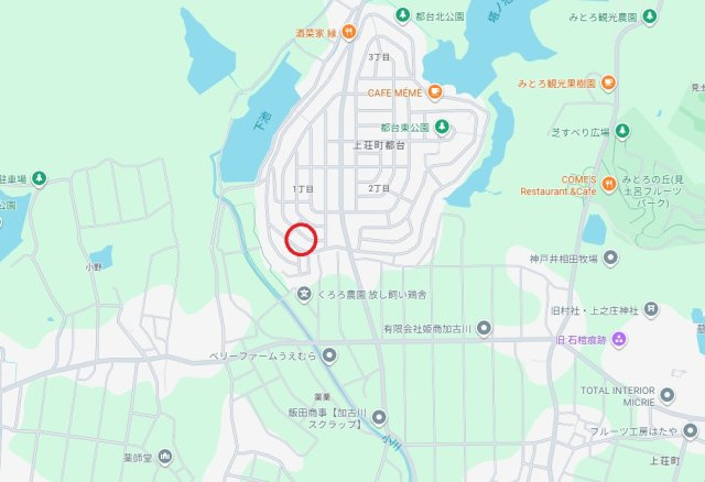 加古川市上荘町都台1丁目　　中古戸建の地図