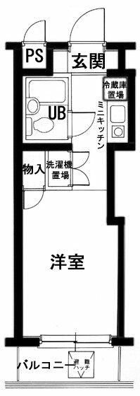 横浜市保土ケ谷区瀬戸ケ谷町の賃貸マンションの間取り