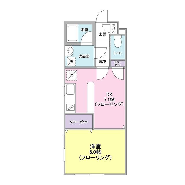 ヴェルデ柿の木坂の間取り|間取りです。