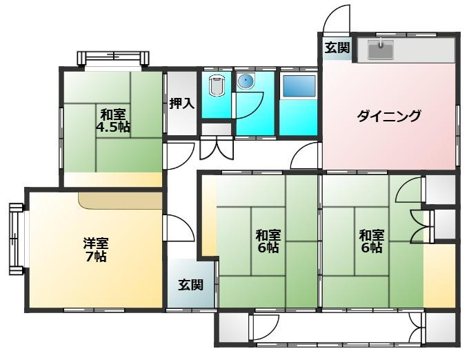 植柳新町戸建ての間取り