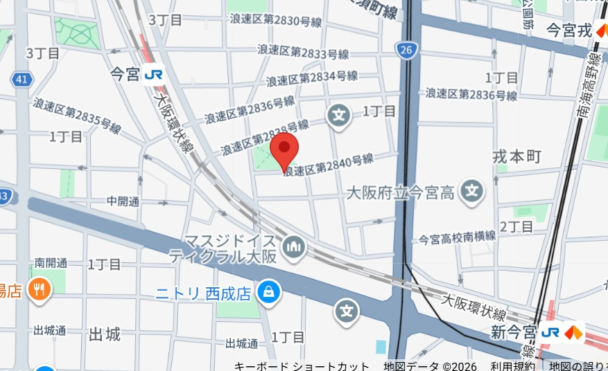 エステムコート難波サウスプレイスIIIラ・パークの地図