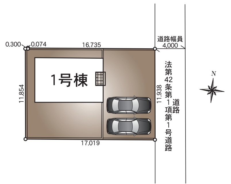 日立市石名坂町第5　新築戸建の区画図