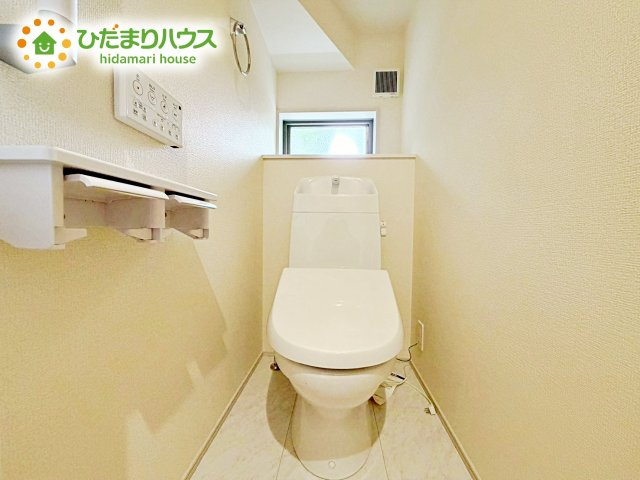 【トイレ】 | 第1石岡市旭台　新築戸建 | 温水洗浄便座ついてます(^^♪