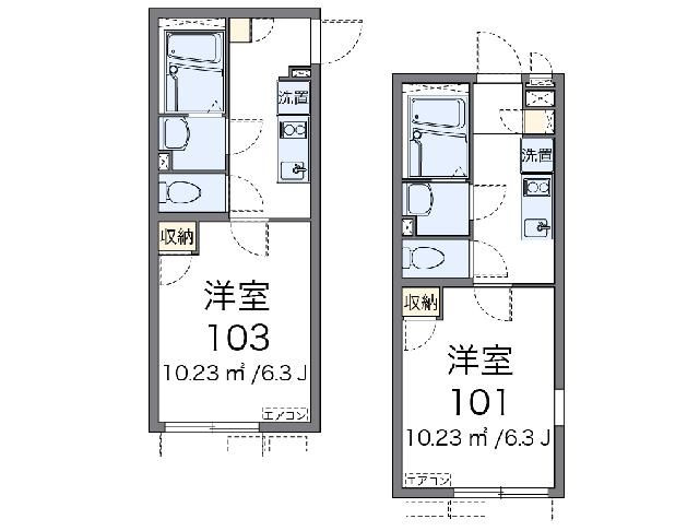 クレイノ新町西の間取り