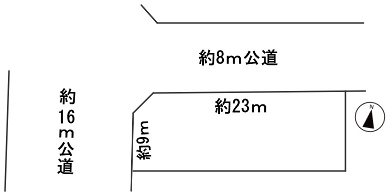 ６６９９５　岐阜市福光東土地の区画図