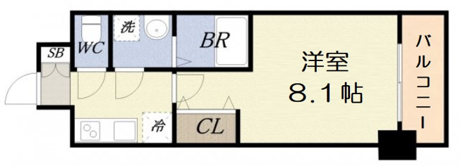 【間取り】 | S-RESIDENCE阿波座WEST