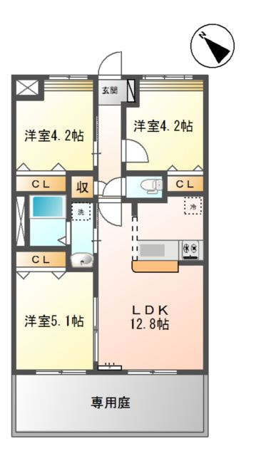 HANAMIZUKIの間取り