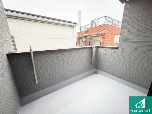 摂津市南別府町　第1期　新築一戸建てのバルコニー|日当たりのよいバルコニー！お部屋が開放的に！