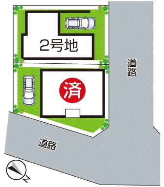 摂津市南別府町　第1期　新築一戸建ての区画図|全2区画