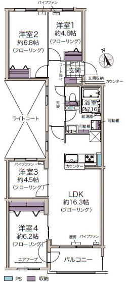 【間取り】 | ハウスオブリザ伏古