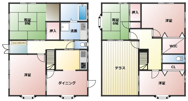 【間取り】 | 片峰中央2丁目髙田貸家