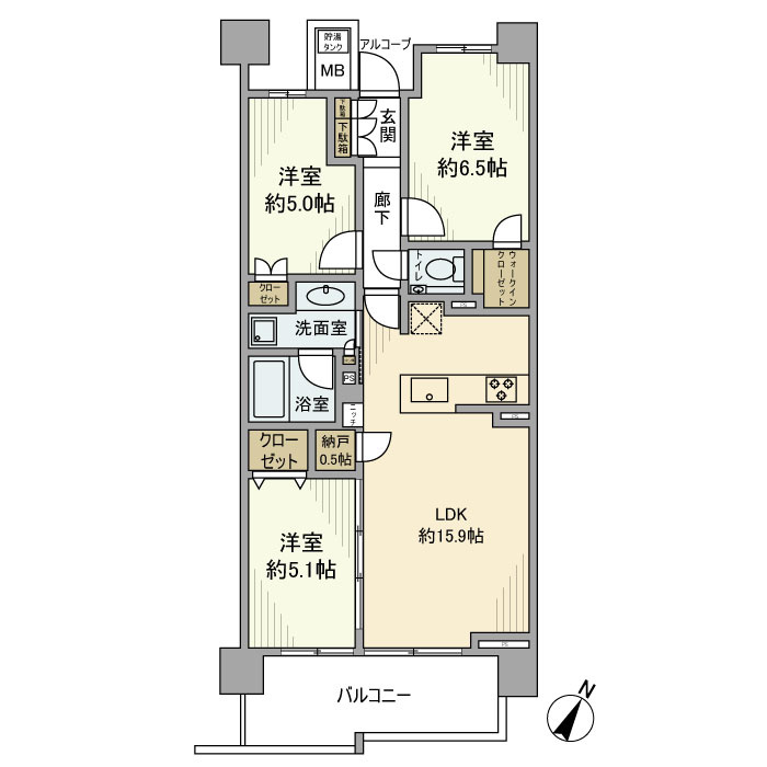プラウドシティ新川崎の間取り