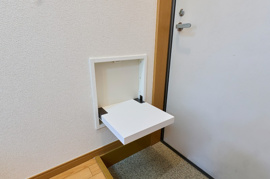 落ち着いた玄関です