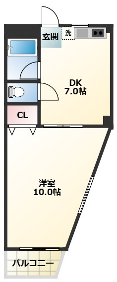 ハイムコウムラの間取り