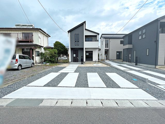 新築戸建・新築建売　郡山市東原一丁目　富田東小・富田中の外観|南西側道路で陽当たり良好！国道4号線が近く多方面へのアクセス良好です！