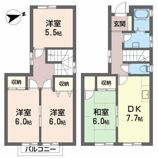 【間取り】 | 白石住宅 １棟