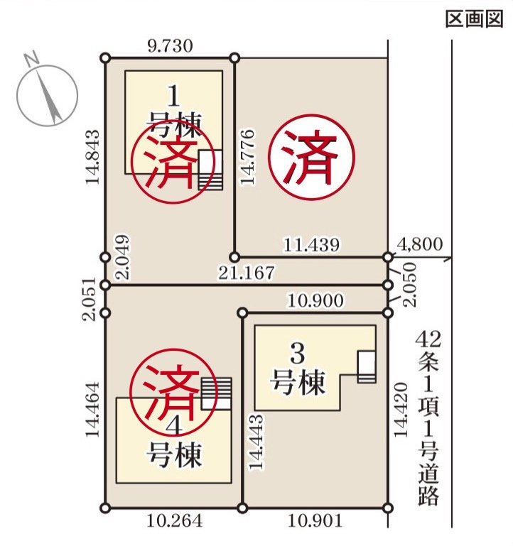 長野稲田第２の区画図