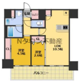 【間取り】 | プレサンスレイズ千種今池Ⅱ | 間取りです。