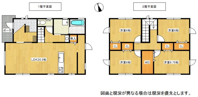 安来市汐手が丘中古住宅の間取り
